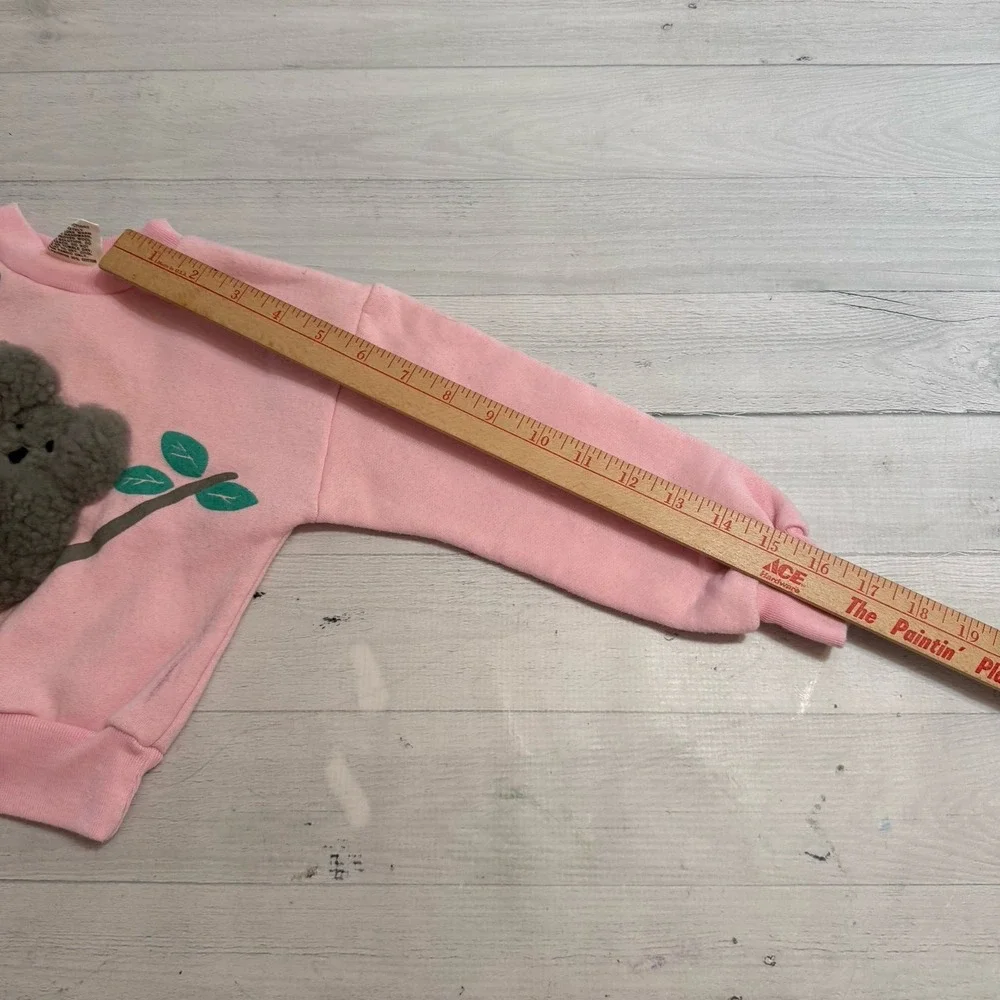 Vintage Koala Australia Real Sheepskin Factory‎ Pink Sweatshirt small baby
